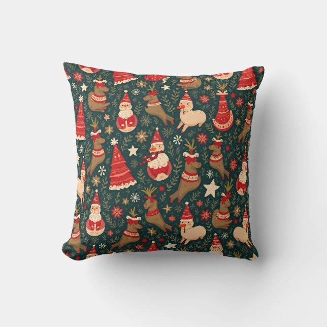 Coussin Merry Christmas Throw Pillow 2 (Recto)