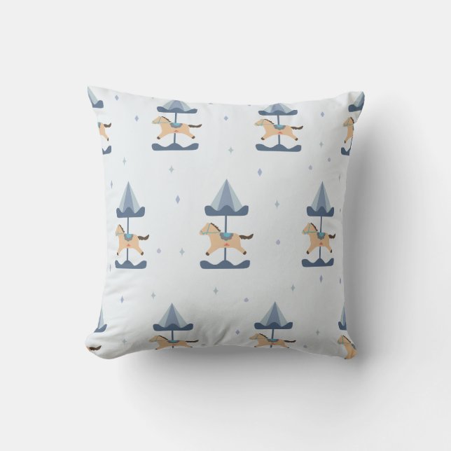 Coussin Merry Go Round For Kid & Nursery Baby Throw Pillow (Recto)