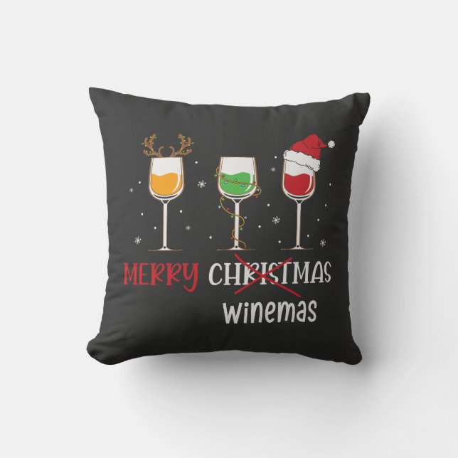 Coussin Merry Winemas (Recto)