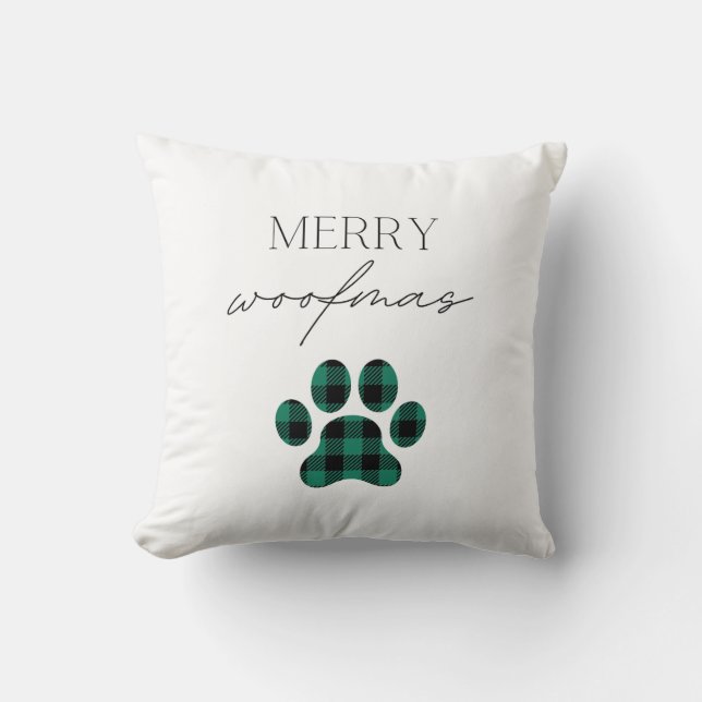 Coussin Merry Woofmas (Recto)