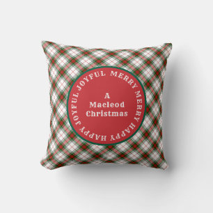 Coussin MERRY Words Scottish Tartan