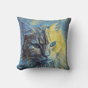 Coussin Merveilleux artisanat de chats