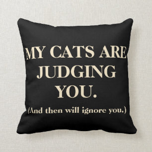 Coussin Mes Chats Vous Jugent