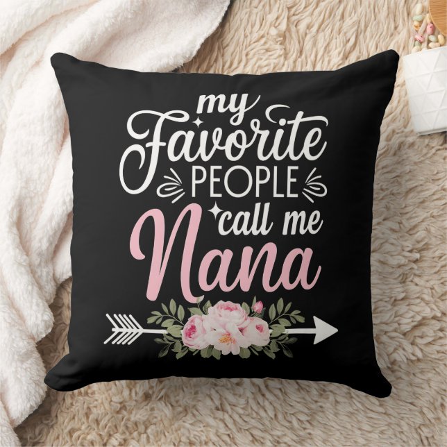 Coussin Mes Gens Préférés M'Appelent Nana Fête des Mères F (Couverture)