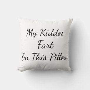 Coussin "Mes Kiddos Pèsent Sur Ce Coussin" Lance L'Oreille