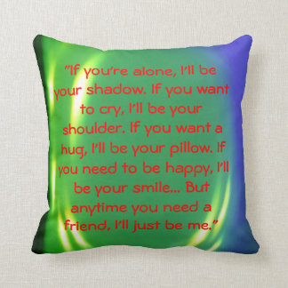 Coussin message d'amitié