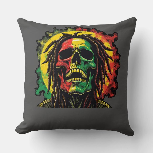 Coussin Metal and raggae  (Recto)
