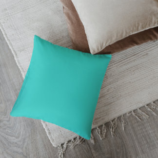 Coussin Mi-siècle moderne Turquoise bleu
