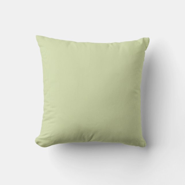 Coussin Micro-fleurs bleu clair sur vert (Recto)