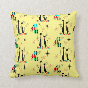 Coussin Mid Century moderne Cool Chat et Starburst ère at