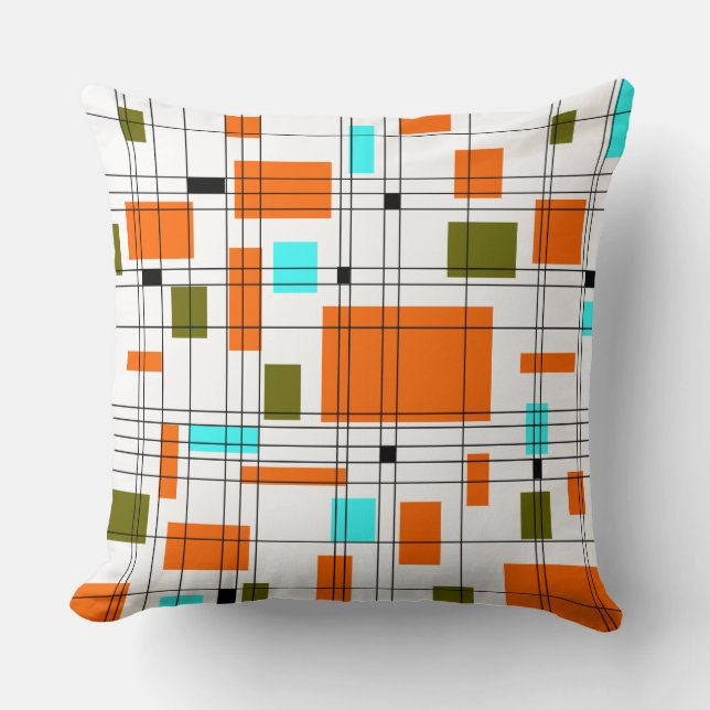 Coussin Midcentury grid (Recto)