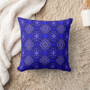 Coussin Midnight Nomad - Indigo Boho Marocain