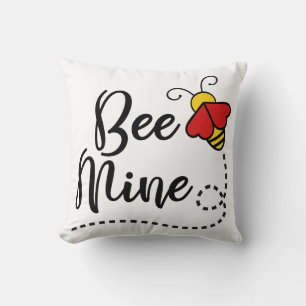 Coussin Mienne / Cœurs Amour Abeille