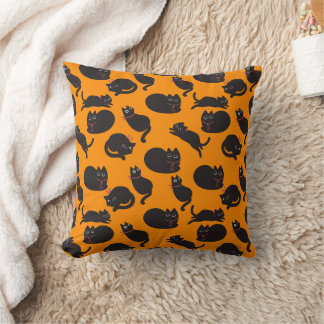 Coussin mignon chat abstrait pillow