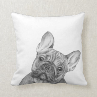 Coussin mignon de bouledogue français par la