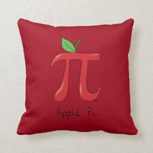 Coussin mignon de jour des maths pi d'Apple pi