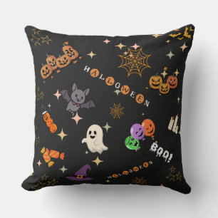 Coussin Mignon Kawaii Halloween Dessins Motif Épouvantable