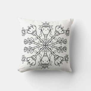 Coussin Mignon Mandala Kawaii