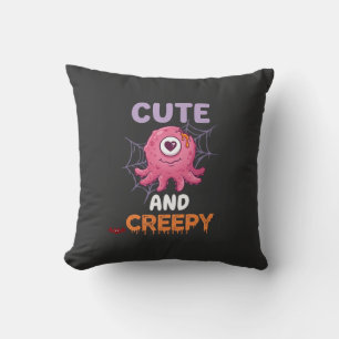 Coussin Mignon Monstre Rose Créatif Halloween Toile d'Arai