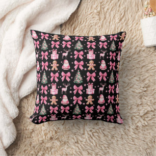 Coussin Mignon Nœud Coquet Rose Noël Père Noël Pain d'Épic