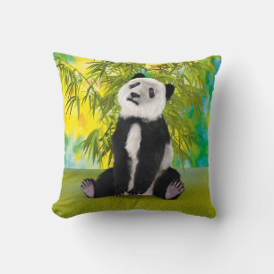 Coussin Mignon Ours Panda Kawaii Amoureux des Animaux Cade