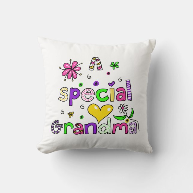 Coussin Mignon une expression spéciale des textes de mamie (Recto)