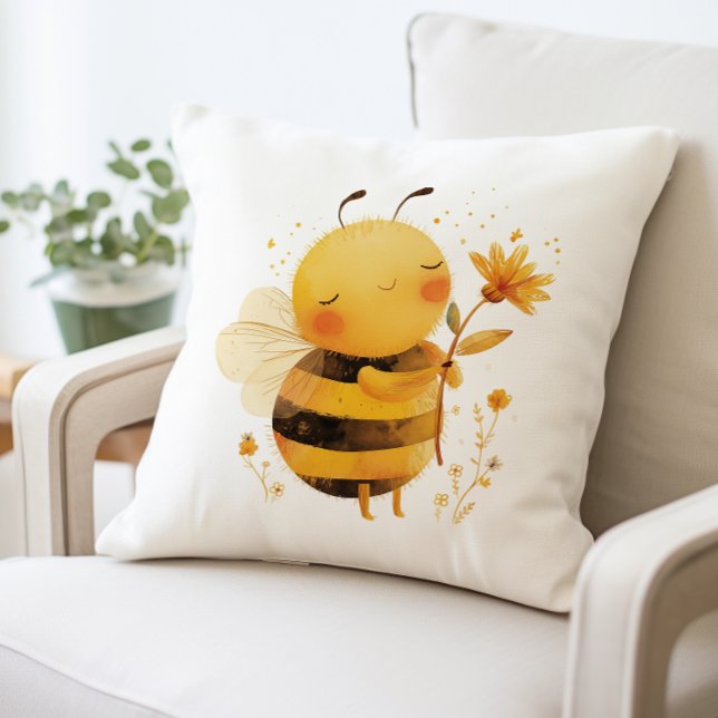 Coussin Mignonne Abeille, Abeille Douillette (Créateur téléchargé)