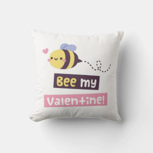 Coussin Mignonne Abeille Ma Saint-Valentin, Sois Ma Saint-