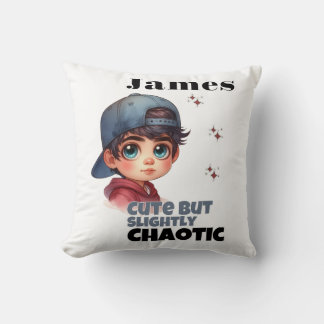 Coussin Mignonne Mais Un Petit Garçon Un Peu Chaotique
