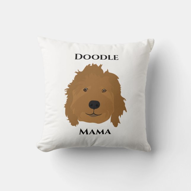 Coussin Mignonne Mama Doodle (Recto)