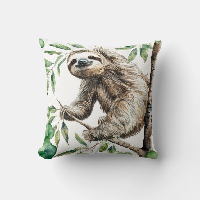 Coussin Mignonnette Branchée Dans Un Arbre (Recto)