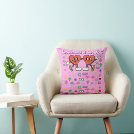 Coussin Mikitiez personnalisé valentine drôle lovebug logi