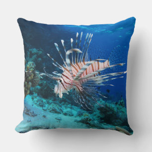 Coussin Miles de poissons-lions ou de ptérois, poissons de