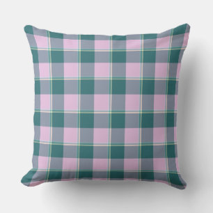 Coussin Ming et Melanie Carreaux Rose Sarcelle