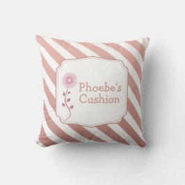 Coussin Mini-enfants Rose Gold Stripes personnalisable