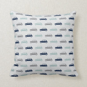 Coussin Mini tonneliers sur l'aller - bleu et gris -