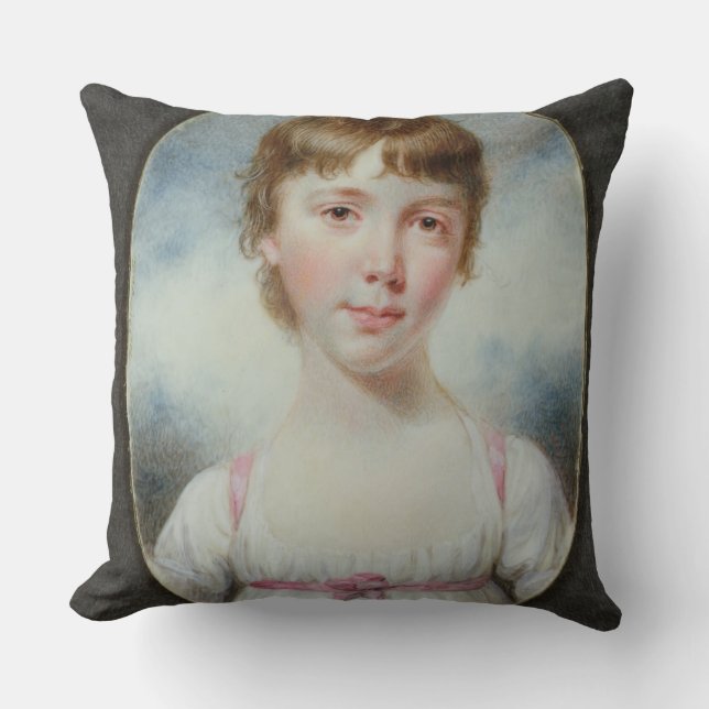 Coussin Miniature d'une jeune fille (Recto)