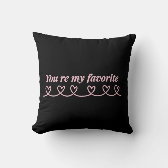 Coussin Minimal Heart Arrow Valentine T-Shirt (Recto)