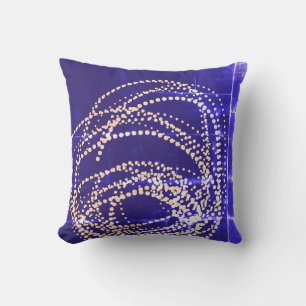 Coussin Minimalisme Abstrait Art Motif gris bleu