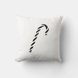 Coussin Minimalist Black Christmas Candy cane