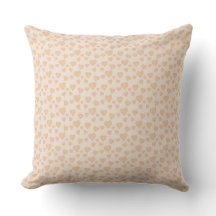 Coussin Minimaliste Cœur Beige – Aesthe Romantique