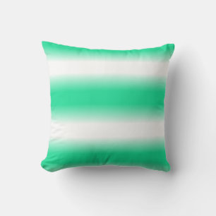 Coussin minimaliste turquoise vert blanc élégant