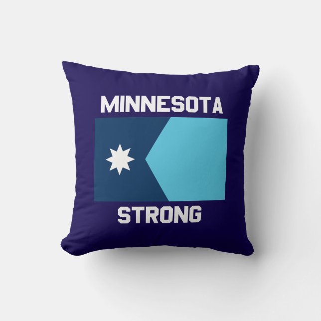 Coussin Minnesota Strong Throw Pillow (Recto)