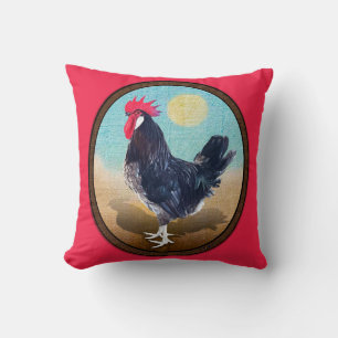 Coussin Minorque Rooster Vintage Oval