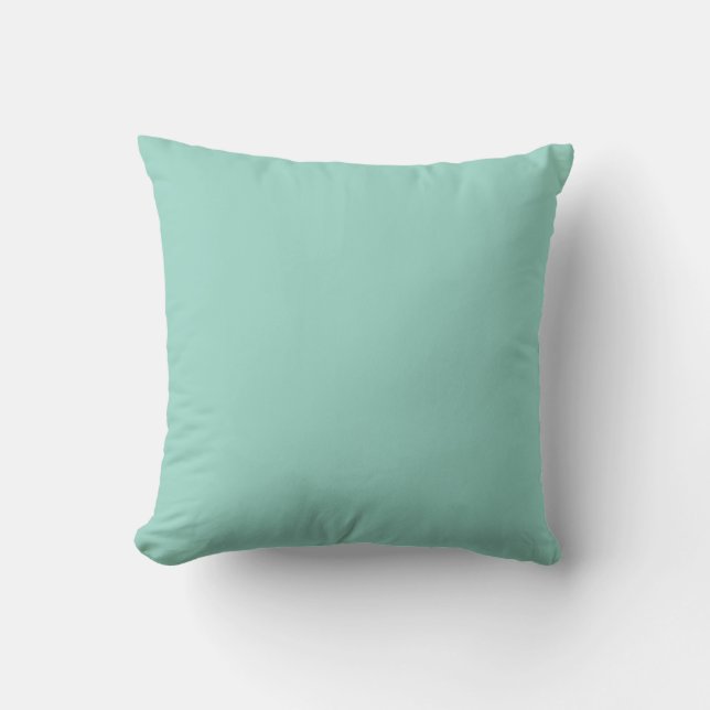 Coussin Mint couleur solide (Recto)