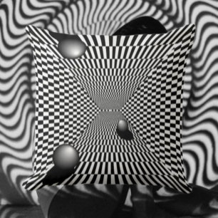 Coussin Mirage monochrome