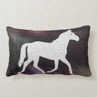 Coussin miroitant assez pourpre de cheval
