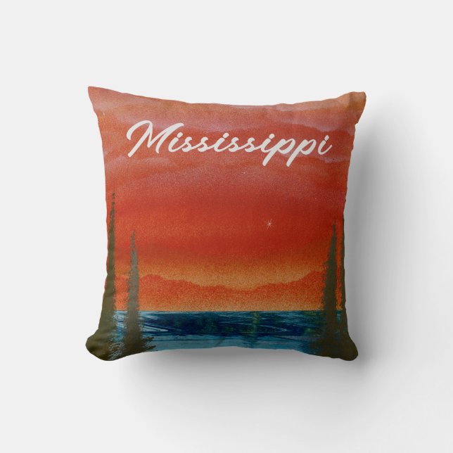 Coussin Mississippi Sky (Recto)