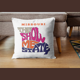 Coussin Missouri State Surnom Word Art