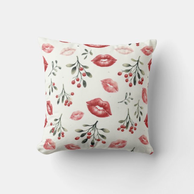Coussin Mistletoe Kisses  (Recto)